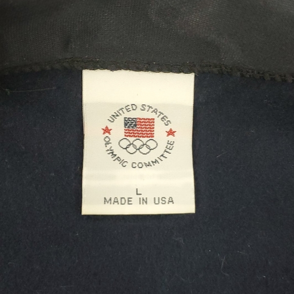 USA Olympic Committee jacket blue full zipper embroidered adult size L - Picture 4 of 6